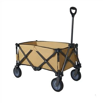 Carrito de jardín con portavasos