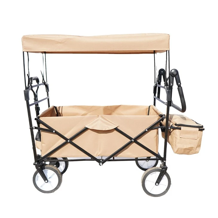 Carro de playa plegable con toldo