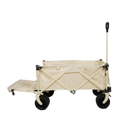 Carro plegable utilitario con portón trasero bien diseñado